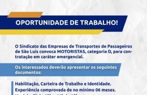 SET anuncia contratação emergencial de motoristas