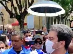 Braide dialoga com rodoviários: “Eu estou com vocês”