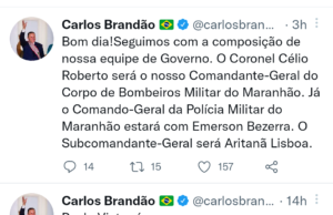 Brandão segue divulgando nomes de secretários