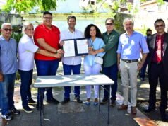 Braide assina Ordem de Serviço para restauração da Fonte das Pedras,