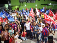 Osmar reúne multidão na região central de São Luís e participa de inauguração do comitê de Weverton