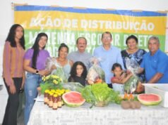 Prefeitura de Ribamar entrega kit merenda escolar no Juçatuba e Bom Jardim