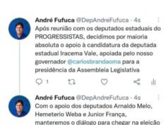 Fufuca anuncia apoio de três deputados do PP para Iracema Vale