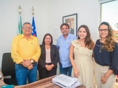 Prefeita Paula Azevedo firma parcerias para o aniversário de Paço do Lumiar