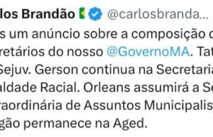 Brandão anuncia nomes de mais quatro secretários