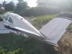 Monomotor cai da Raposa e passageiros passam bem