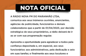 Após ser comprada, Rádio Nova FM retira programação regular do ar