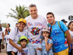 Neto Evangelista participa de caminhada em alusão ao Dia Mundial de Conscientização do Autismo