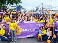 Prefeita Paula Azevedo participa da caminhada “Faça Bonito”, que combate a exploração sexual de crianças e adolescentes