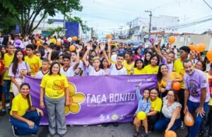 Prefeita Paula Azevedo participa da caminhada “Faça Bonito”, que combate a exploração sexual de crianças e adolescentes
