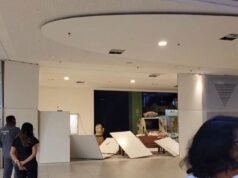 Menos de dois meses após incêndio, forro do Shopping Rio Anil desaba