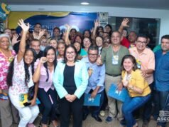 Paula Azevedo é a única prefeita da Grande Ilha presente na reunião do Orçamento Participativo 2023