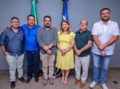 Iracema Vale recebe comitiva para discutir preparativos do Festejo de São Raimundo Nonato dos Mulundus