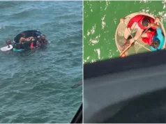 Cinco pessoas são resgatadas após naufrágio em Ribamar