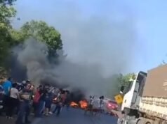 Moradores interditam BR – 135, próximo ao Entrocamento
