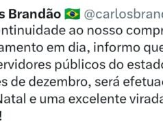 Salário dos servidores estaduais será pago dia 29