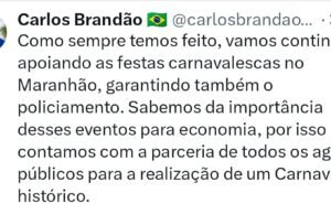 Brandão garante segurança nos circuitos carnavalescos da Prefeitura de São Luís