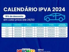 Governo anuncia redução de 5% no IPVA 2024 e desconto exclusivo para pagamento à vista