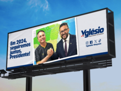 Ainda “preso” no PSB, Yglésio cola sua imagem na de Bolsonaro