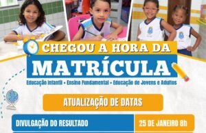 Divulgado calendário de matrícula online 2024 na rede pública de São Luís