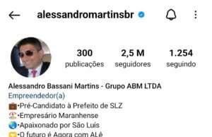 Justiça determina bloqueio redes sociais de Alessandro Martins