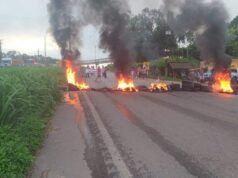 Manifestantes interditam trecho da BR – 135, em São Luís