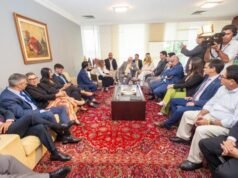 Iracema Vale recebe presidente da Petrobras e trata sobre exploração petrolífera da Margem Equatorial