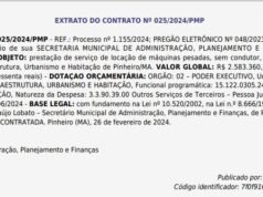 Genésio contrata empresa por mais de R$ 2,5 milhões para alugar máquinas