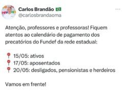 Governo anuncia novo calendário para pagamento de precatórios do Fundef