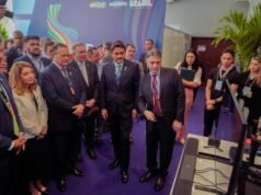 Ao lado de Brandão, Iracema Vale participa de reunião do Grupo de Trabalho de Economia Digital do G20