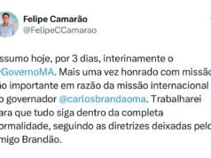 “Trabalharei para que tudo siga dentro da completa normalidade”, diz Camarão
