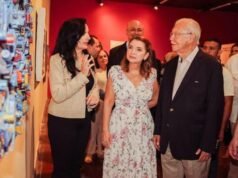 Ao lado de José Sarney, Iracema Vale visita o ‘Salão de Arte 30 Cores em Maio’