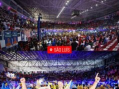 Com apoio de Brandão, Duarte reúne milhares em convenção no Ginásio Castelinho