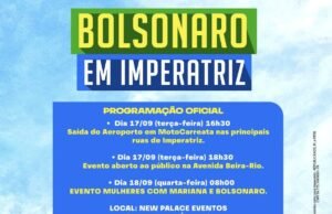 Bolsonaro participará de três agendas políticas em Imperatriz