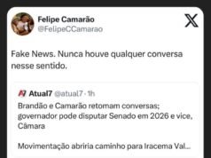 Camarão classifica de Fake News notícia que o indica para deputado federal