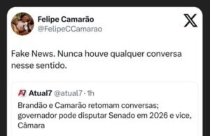 Camarão classifica de Fake News notícia que o indica para deputado federal