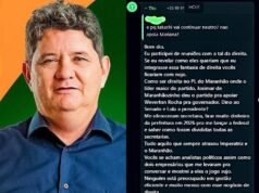 Takashi denuncia proposta escandalosa para apoiar Mariana à prefeitura de Imperatriz