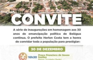 Herlon Costa encerra mandato com entrega de novas obras em Belágua