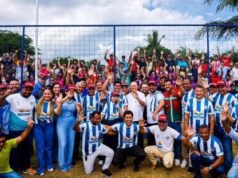 Brandão entrega novo estádio e pavimentação na cidade de Barreirinhas