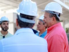 Brandão vistoria obra do novo Terminal de Passageiros da Baixada Maranhense