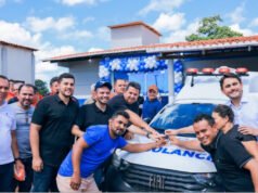 Fernando Pessoa inaugura novas obras e entrega ambulâncias