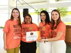 Deputada Janaína participa do encerramento da campanha Maio Laranja
