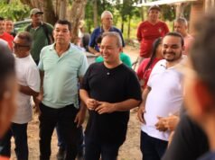 Prefeito Fred Campos inicia pavimentação e urbanização do Porto do Cumbique