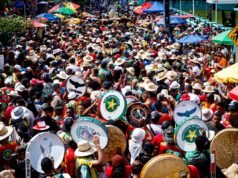 Multidão e grupos de bumba boi se reúnem no João Paulo em homenagem a São Marçal