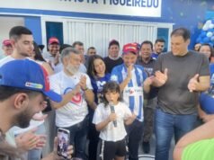 Fernando Pessoa recebe Orleans Brandão, inaugura obras e declara apoio