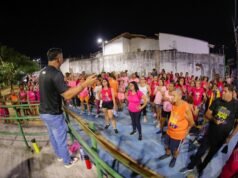 Penha comemora início da reforma da quadra e da praça do Parque dos Sabiás