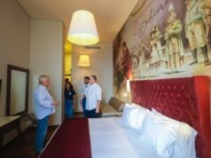 Brandão visita obras dos hotéis Vila Galé no Centro Histórico de São Luís