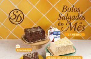 Abacaxi com leite condensado e chocomoça são os bolos do mês da Sodiê