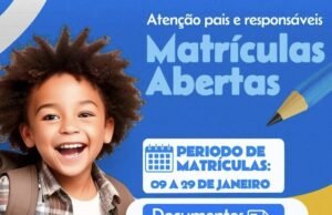 Prefeitura abre matrículas na rede municipal de ensino de Godofredo Viana