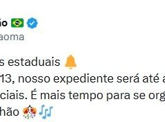 Brandão antecipa feriado do Carnaval